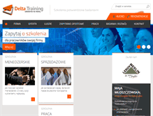 Tablet Screenshot of deltatraining.pl